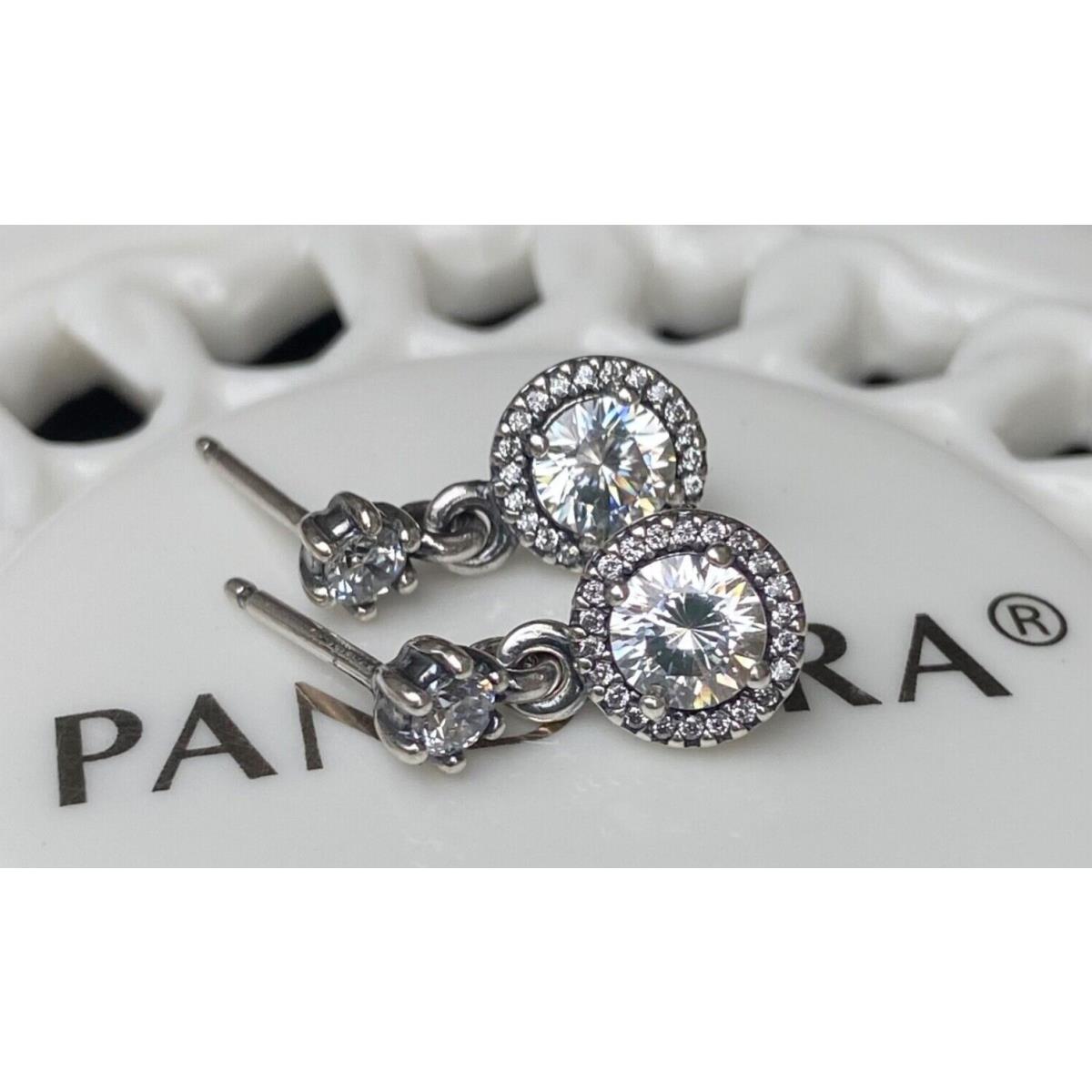 Pandora Classic Elegance Dangle Earrings 290594CZ