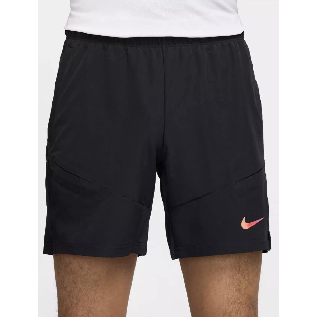 Nike Mens SZ 2XL Tennis 7 Shorts Adv Carlos Alcaraz Black FD5336-011