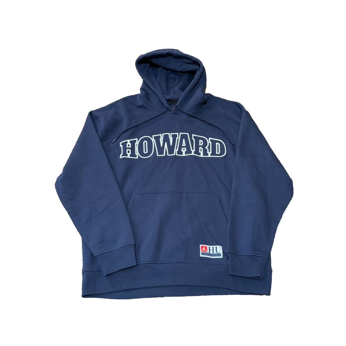 Nike Jordan x Howard University Hoodie Sweatshirt Blue FJ9323-419 Men`s Size XL
