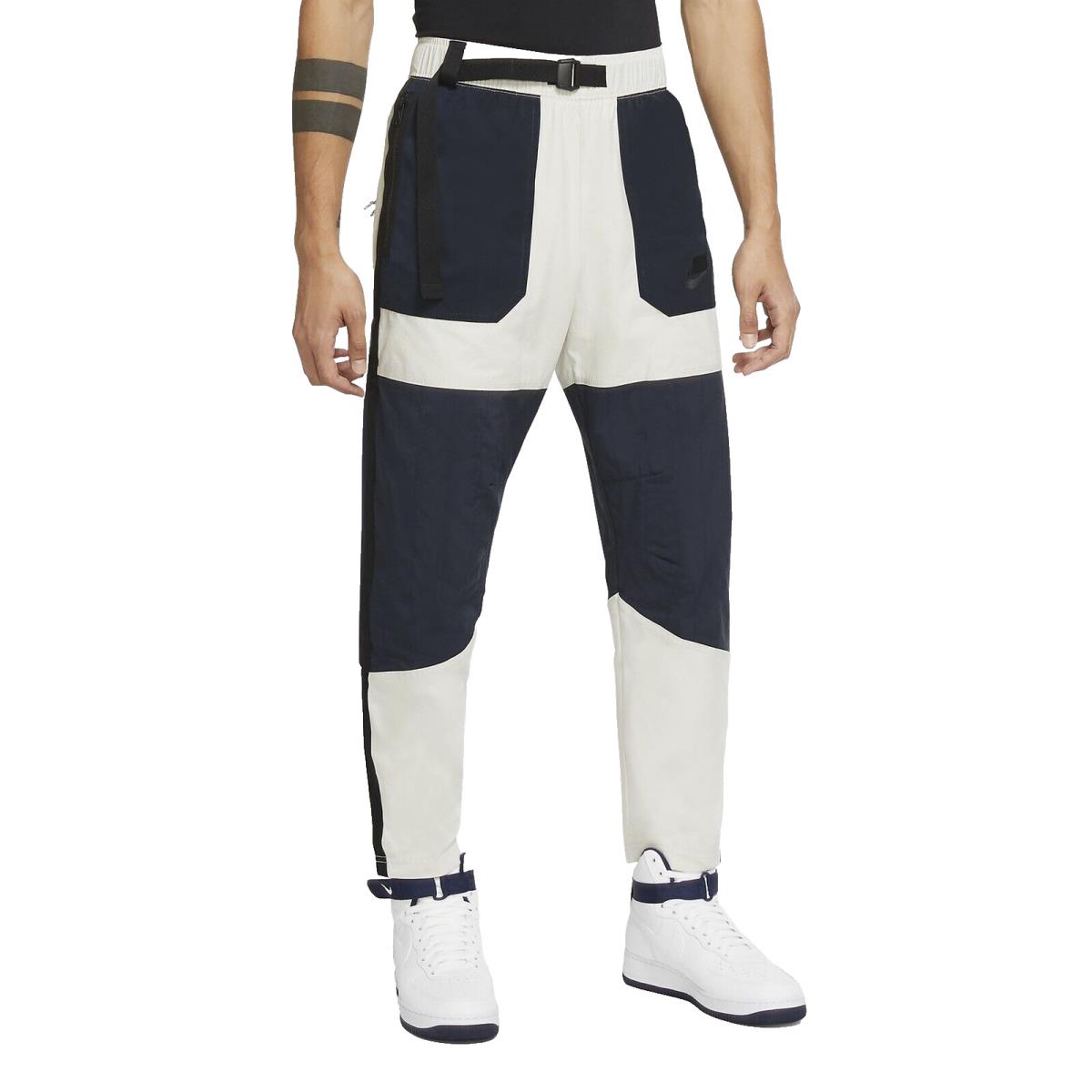 Nike Sportswear Nsw Woven Pants CZ3303-072 Bone/obsidian Blue Men s Large L