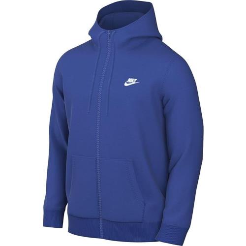 Men`s Nike Sportswear Game Royal/white Club Fleece Full-zip Hoodie BV2645 480
