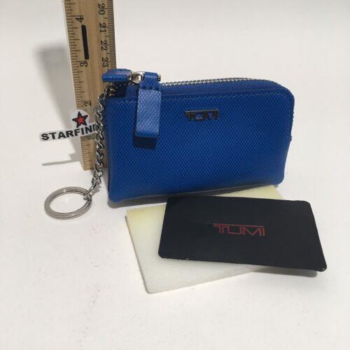 Tumi Prism French Blue Double Zip Compact Case 014426FB 2.5x4.5 Rare See