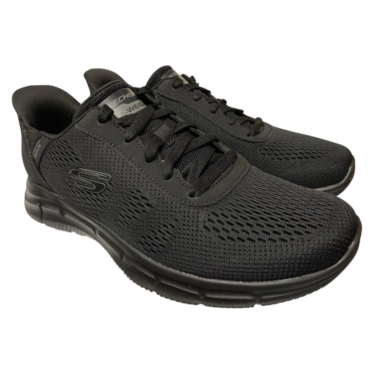 Skechers Men`s Lace-up Verse Swift Fit Memory Foam Athletic Shoe Black