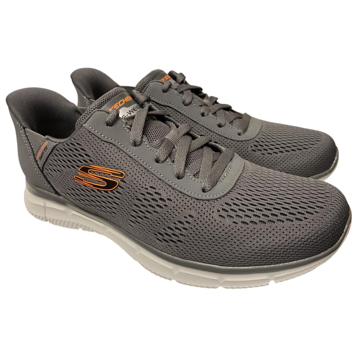 Skechers Men`s Lace-up Verse Swift Fit Memory Foam Athletic Shoe Charcoal