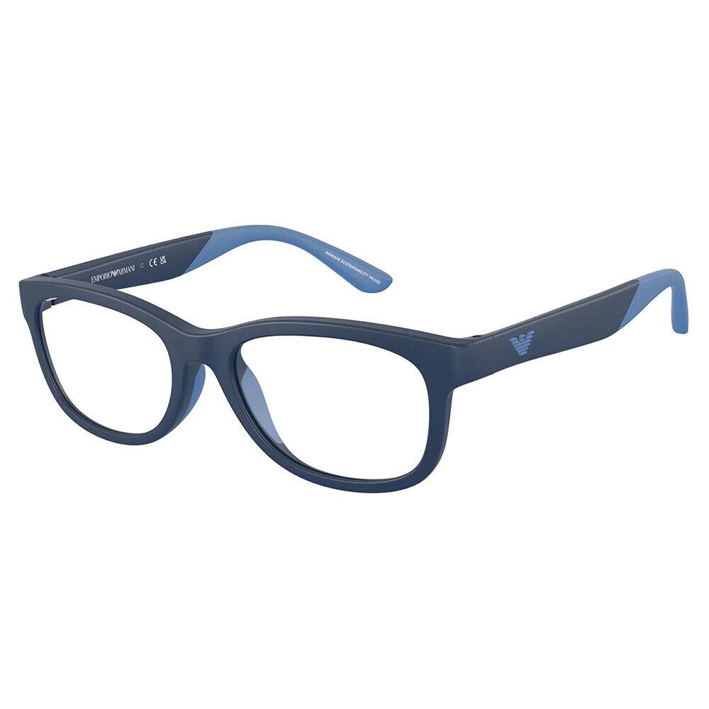 Emporio Armani Kids EK 3001 5759 Matte Blue Plastic Pillow Eyeglasses 47mm
