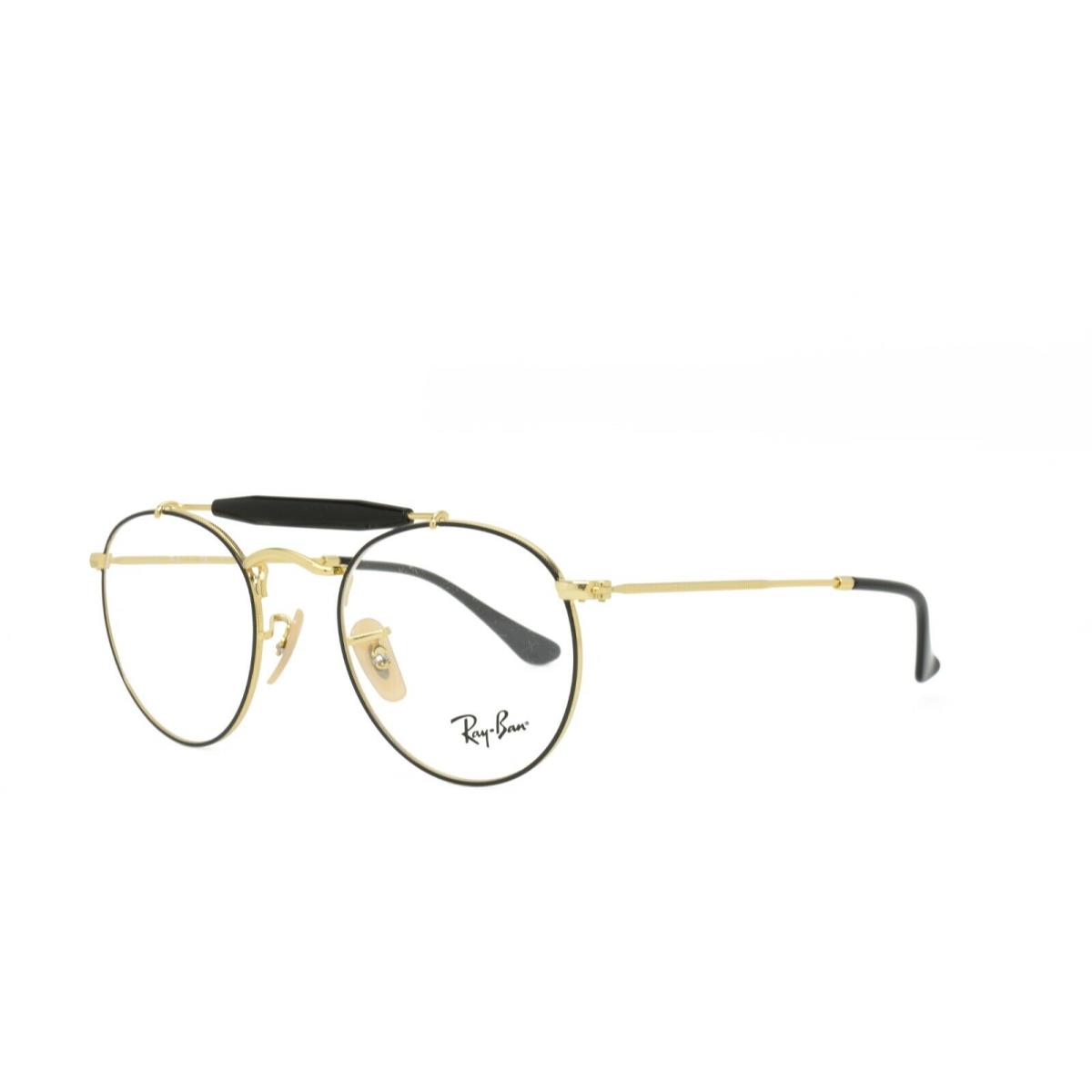 Ray-ban 3747V 2946 Eyeglasses Only 47-21-140 Black Gold Aviator