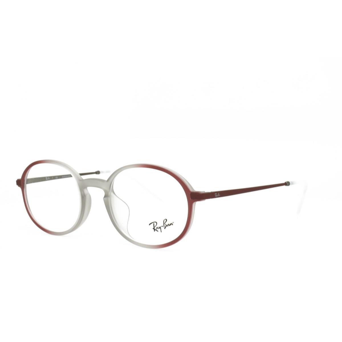 Ray-ban 7153F 5792 Eyeglasses 52-21-145 Asian Fit Frost Red
