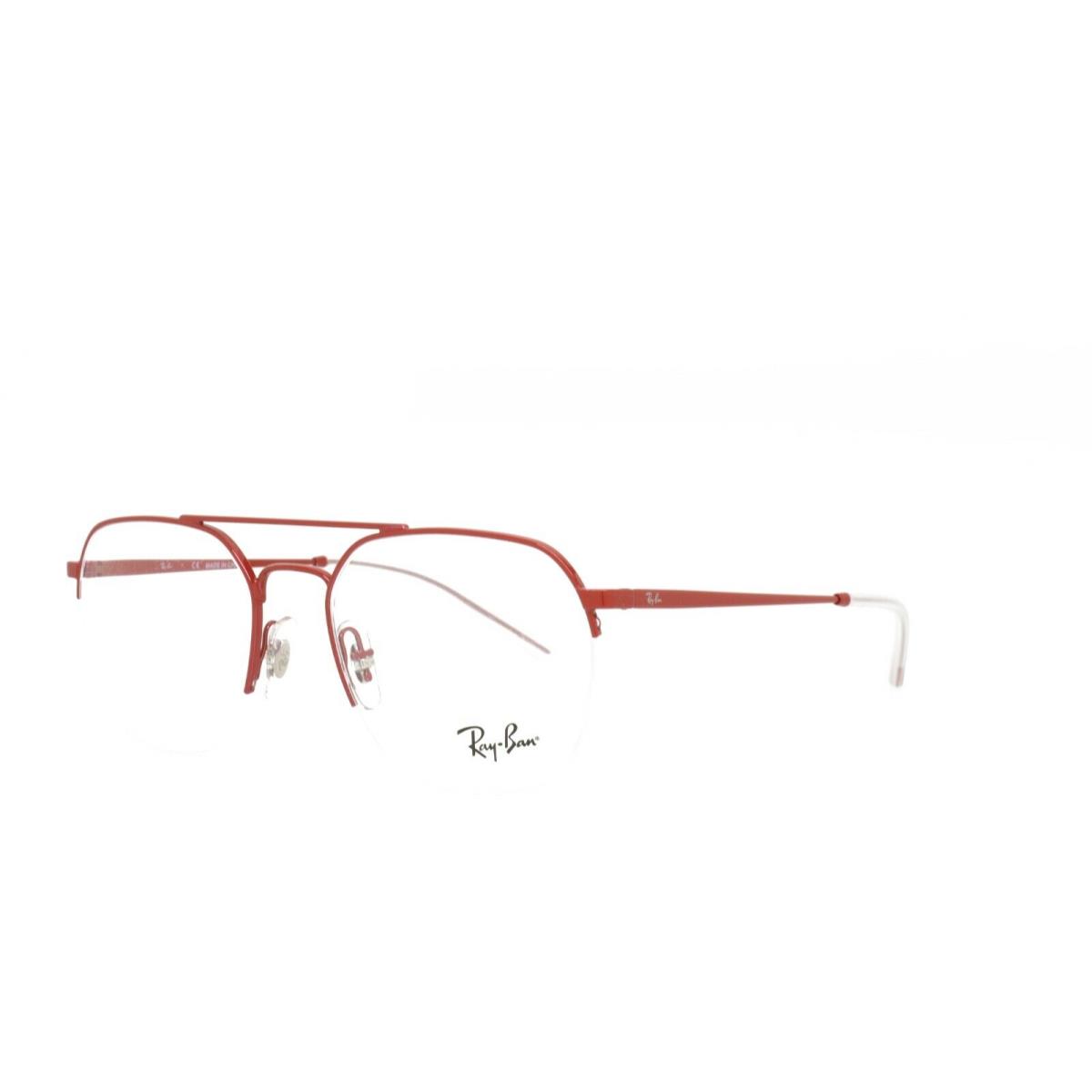 Ray Ban 6444 3061 Eyeglasses 51-18-140 Red Aviator