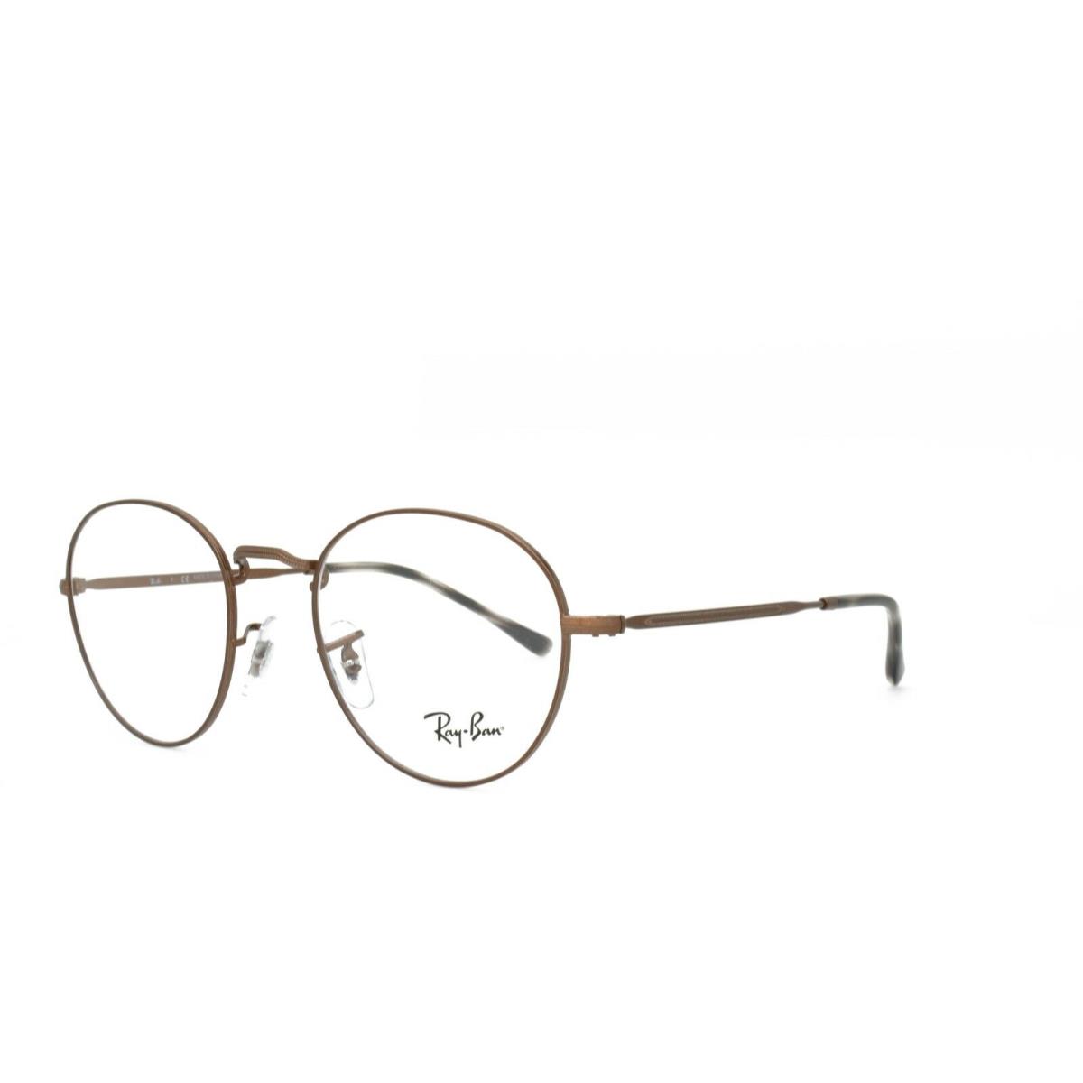 Ray-ban 3582V 3074 Eyeglasses Only 49-20-140 Brown Bronze Round