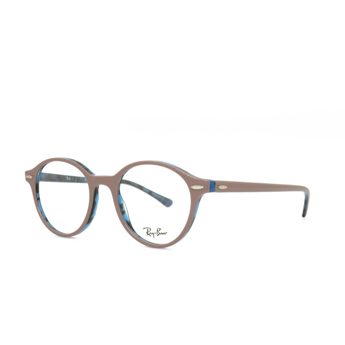 Ray Ban Eyeglasses Gray Blue-tortoise 7118 5715 48-19-145 U10