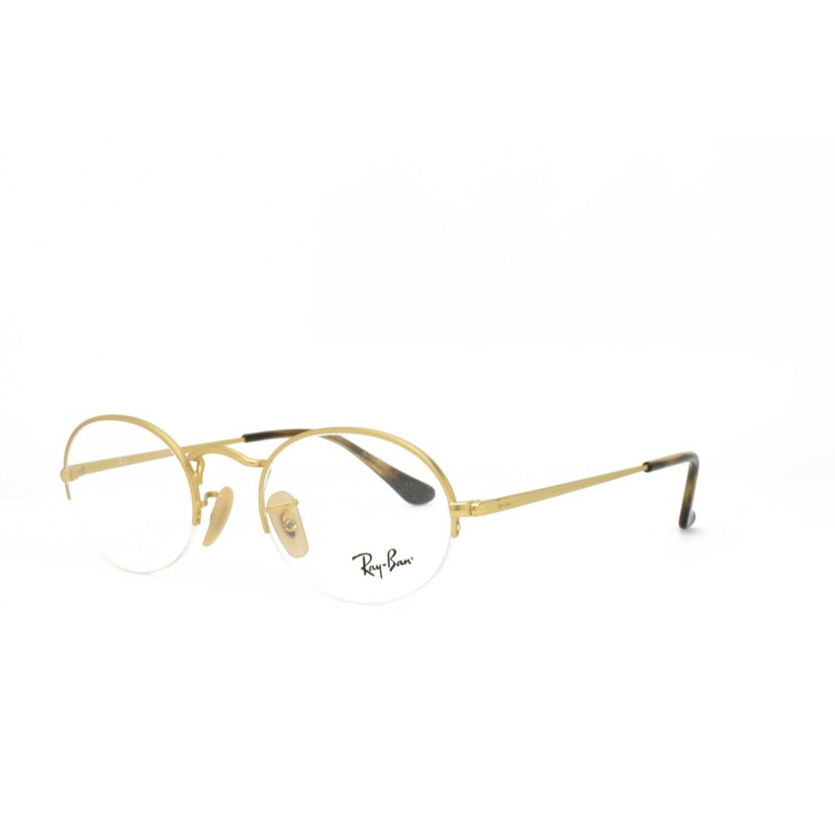 Ray Ban Eyeglasses Gold 6547 3033 49-22-145 O20