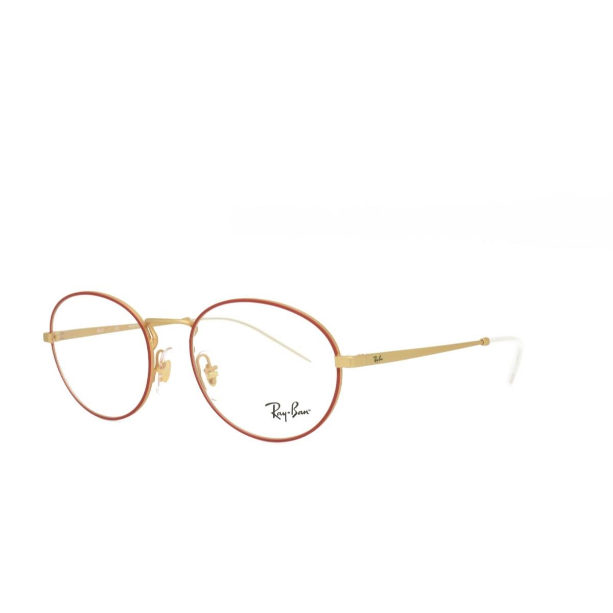 Ray-ban 6439 3052 Eyeglasses 52-18-140 Red Gold