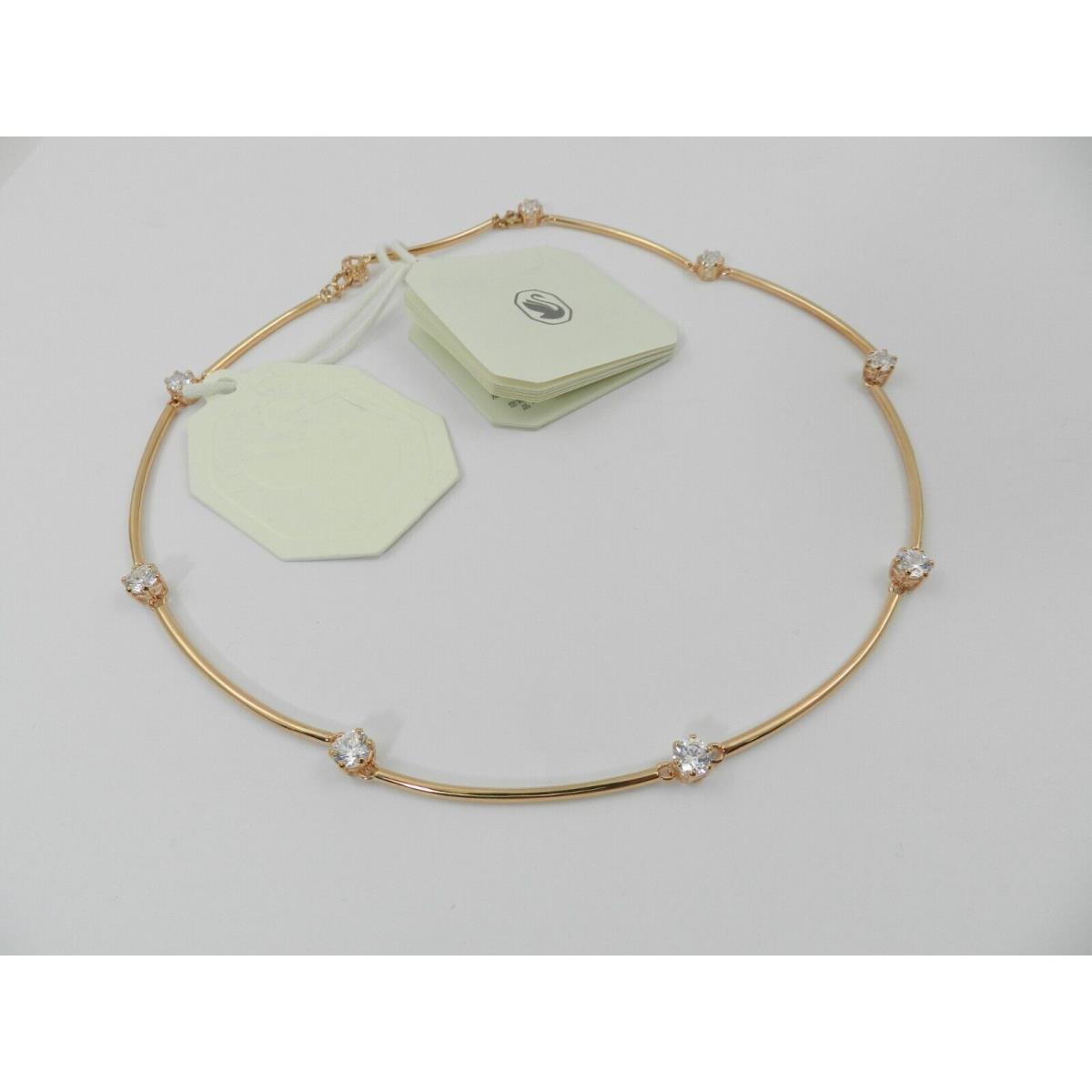 Swarovski Rose Gold-tone Crystal Studded Choker Necklace 14-1/8 5609710 NO Box
