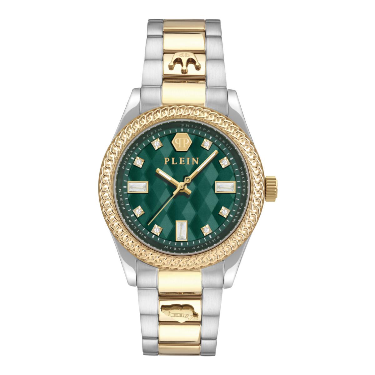 Womens Two Tone 38mm Bracelet Fashion Watch by Philipp Plein