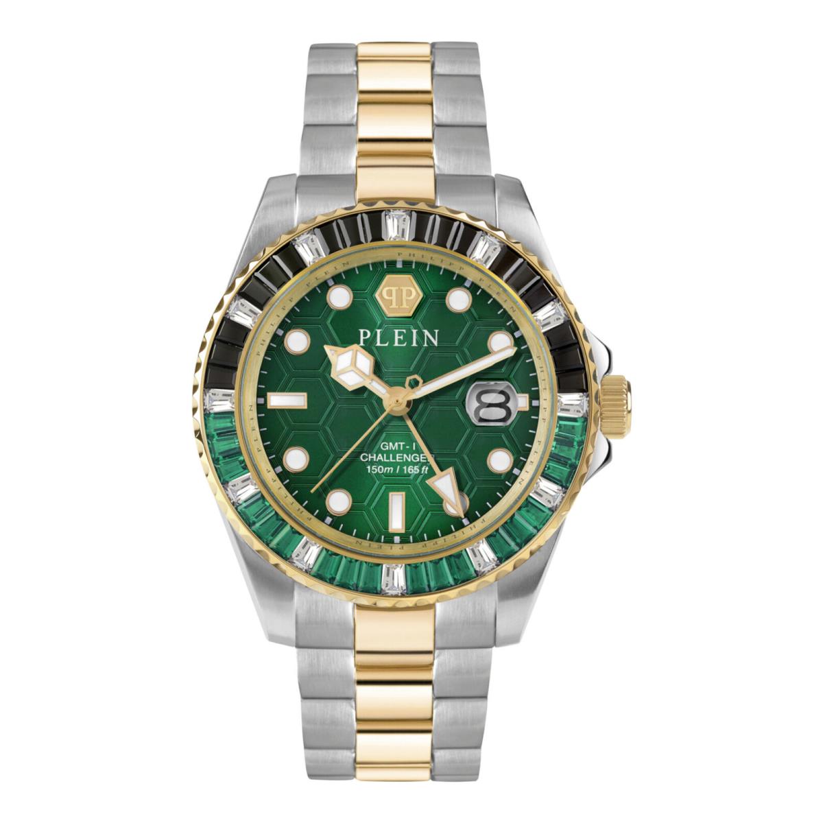Mens Two Tone 44mm Bracelet Fashion Watch by Philipp Plein