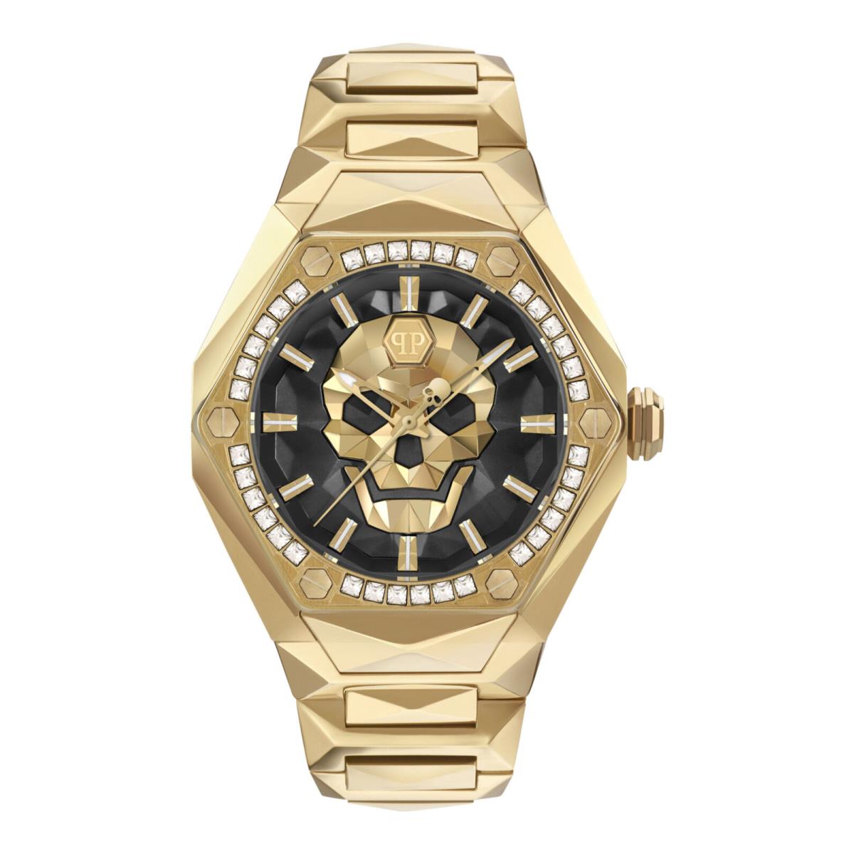 Mens Gold 45mm Bracelet Fashion Watch by Philipp Plein