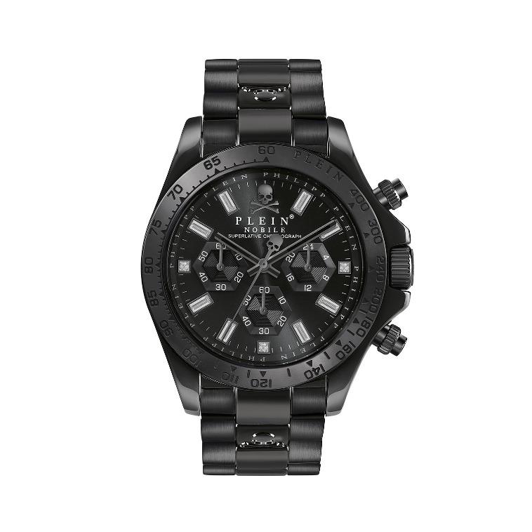 Chronograph Black Dial Stainless Steel Strap Men s Watch PWCAA0421 by Philipp Plein