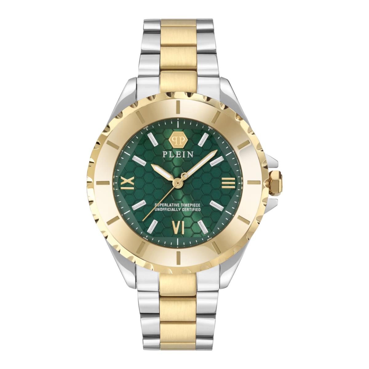 Womens Two Tone 38mm Bracelet Fashion Watch by Philipp Plein