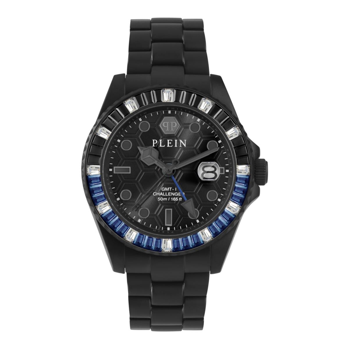Mens Black 44mm Bracelet Fashion Watch by Philipp Plein