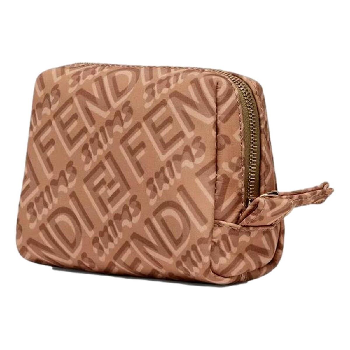 Fendi x Skims Nylon Sand Small Beauty Pouch Clutch