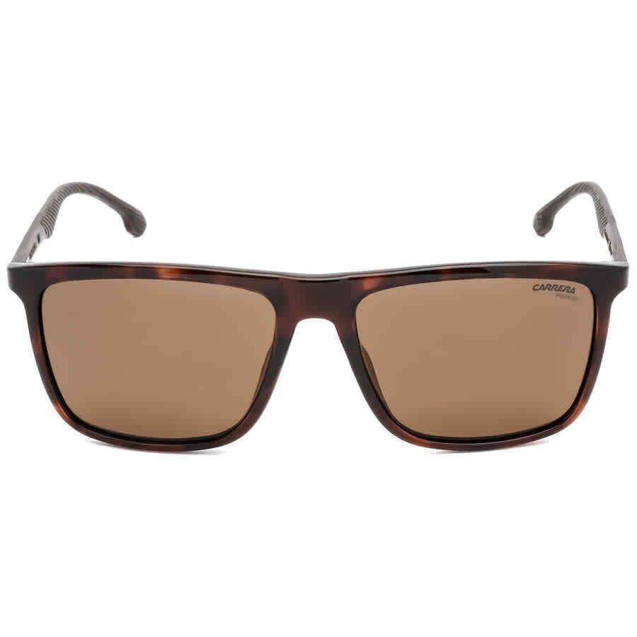 Carrera Polarized Bronze Rectangular Men`s Sunglasses Carrera 8032/S 0086/SP 57