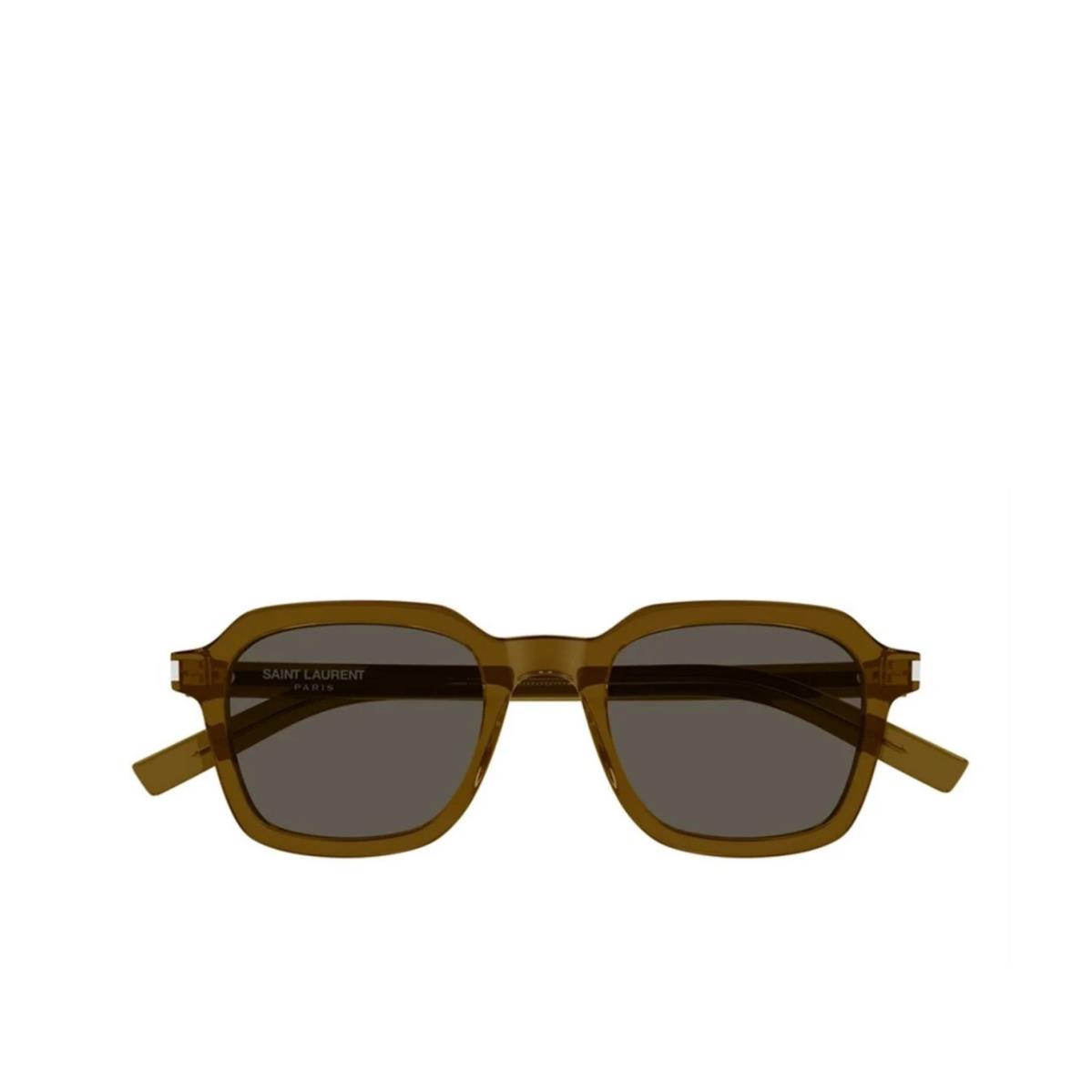 Saint Laurent SL-715-SLIM Pilot Sunglasses Brown-Brown