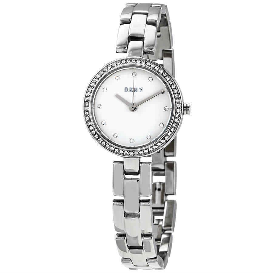 Dkny City Link Quartz Crystal Silver Dial Ladies Watch NY2824 by DKNY