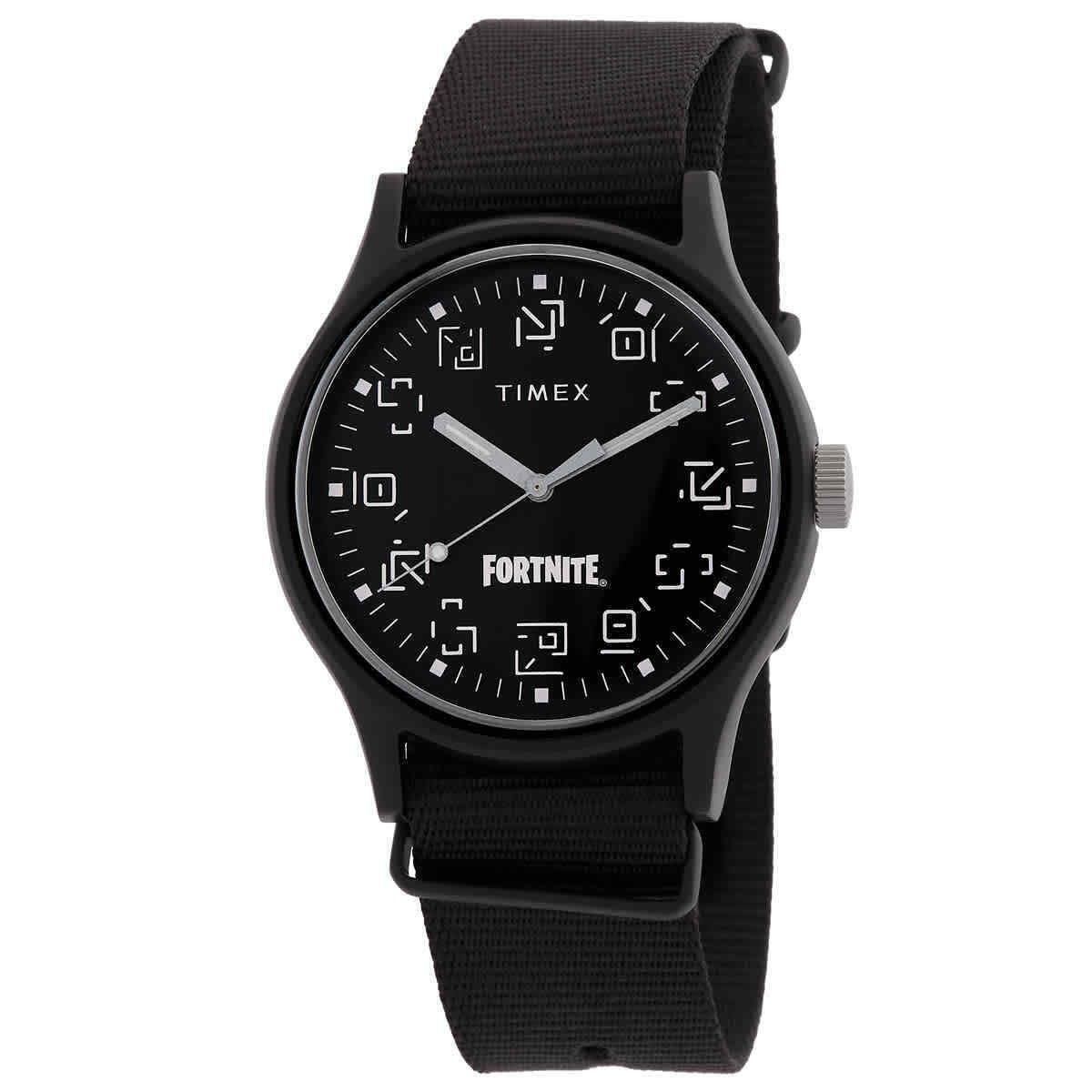 Timex Mk1 X Fortnite Quartz Black Dial Men`s Watch TW2W97000