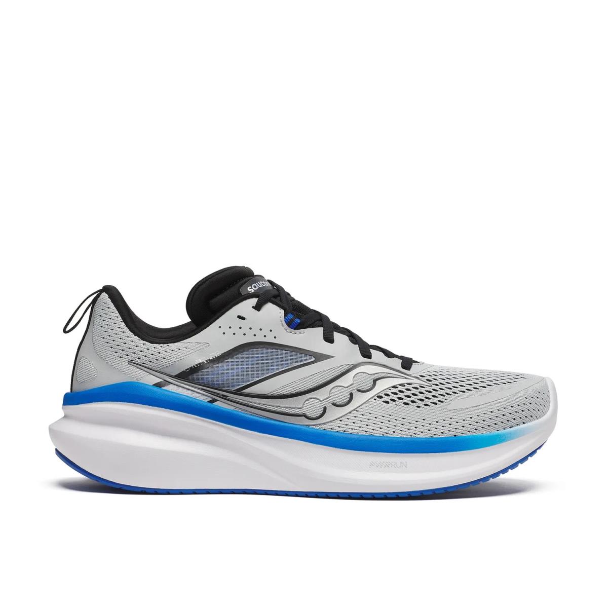 Man`s Athleisure Saucony Omni 22 Running Shoe - Grey/White/Blue