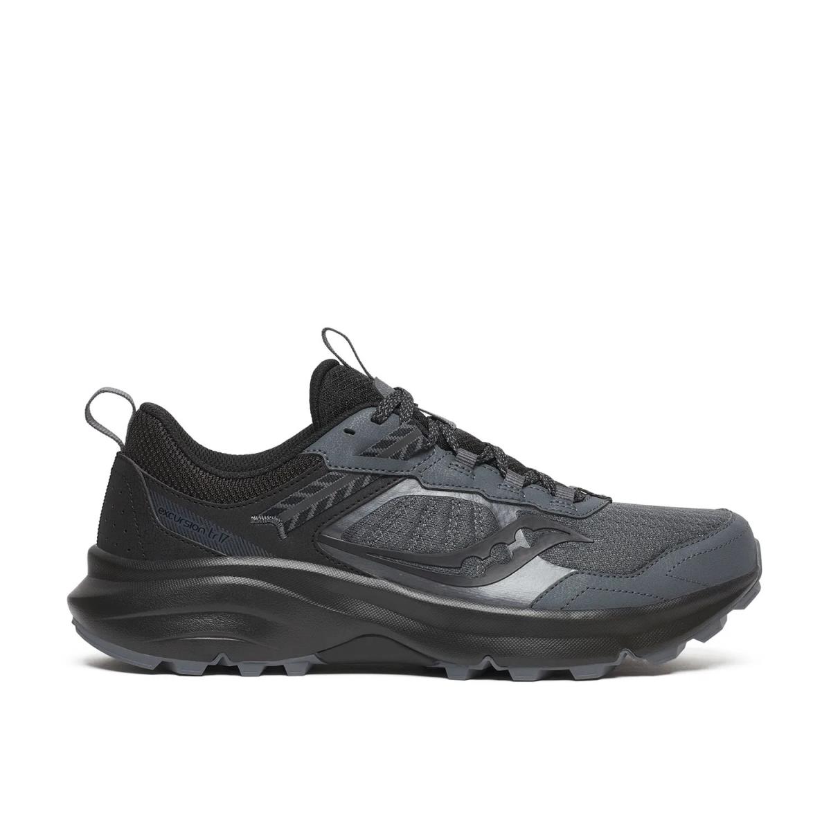 Man`s Athleisure Saucony Excursion TR17 Trail Running Shoe - Black/Grey