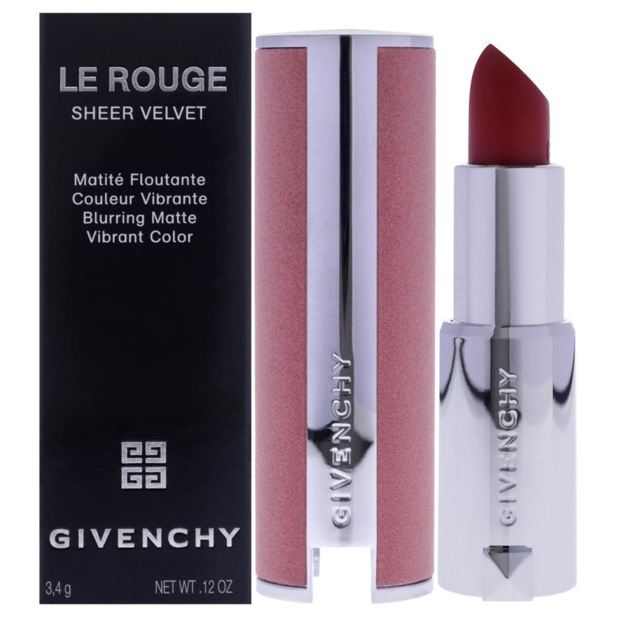 Le Rouge Sheer Velvet Matte Lipstick - N36 L Interdit by Givenchy - 0.11 oz