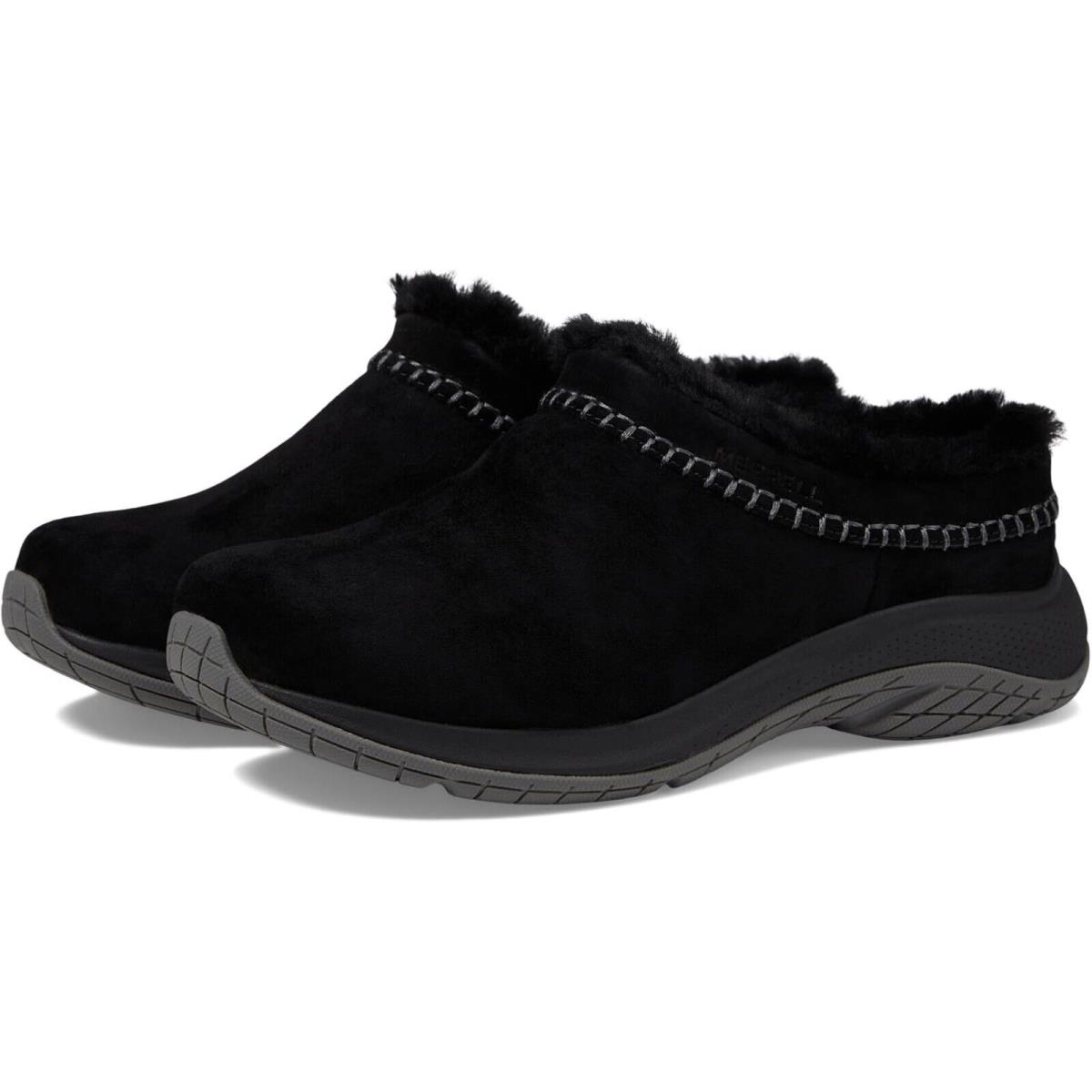 Merrell Z1954 Womens Black Suede Encore Ice 5 Clogs Slip-on Shoes Size 8 M