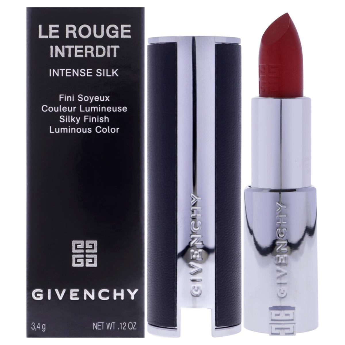 Le Rouge Interdit Intense Silk Lipstick-N306 Carmin Escarpin - 0.11 oz by Givenchy