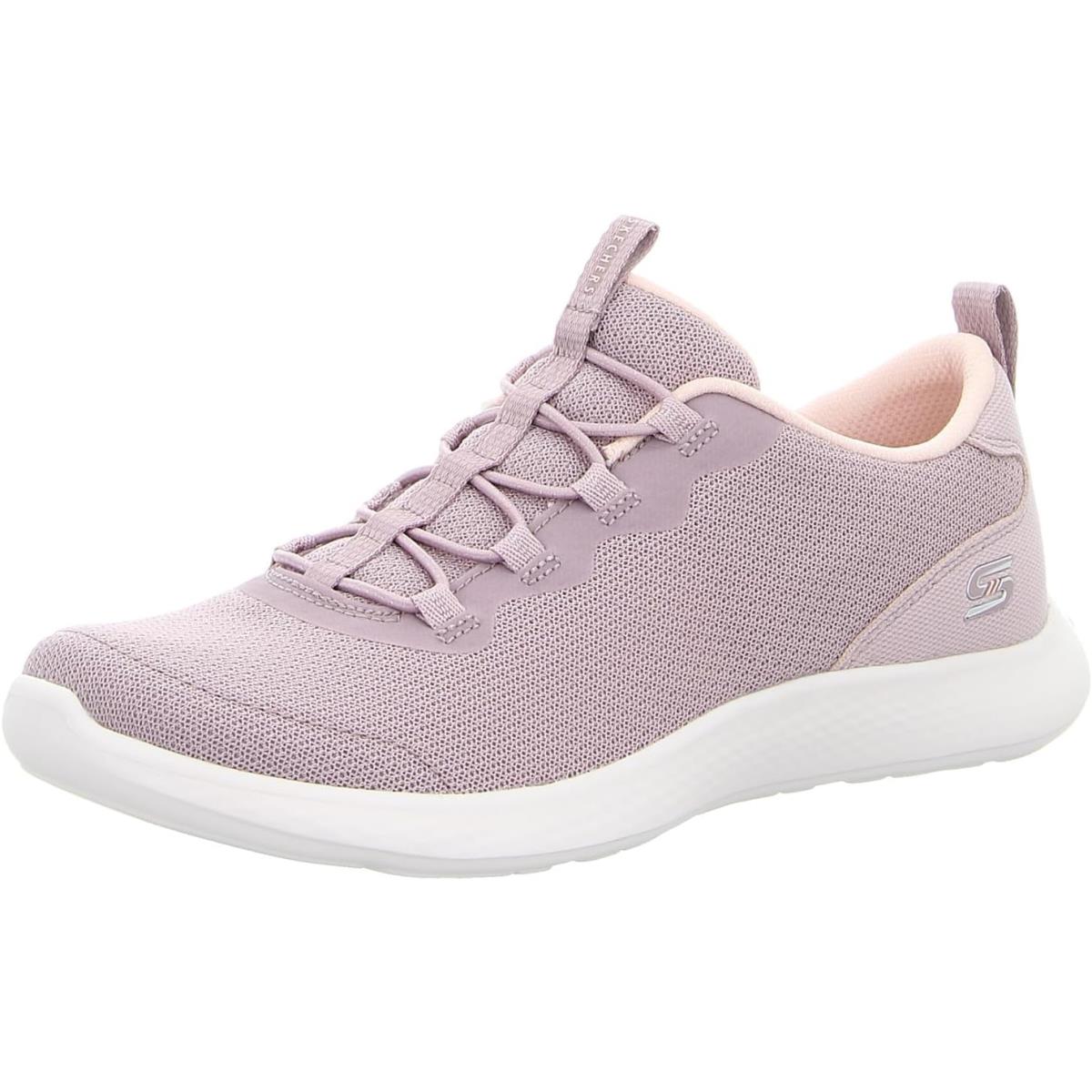 Skechers Women`s Vapor Foam Lite Sneaker Lavender Mesh Pink Trim