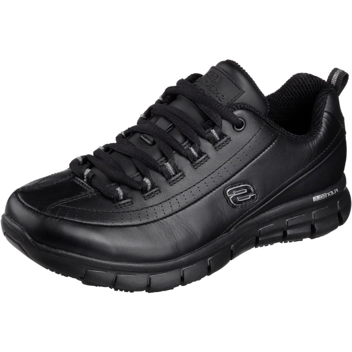 Skechers For Work Women`s Sure Track Trickel Slip Resistant Shoe