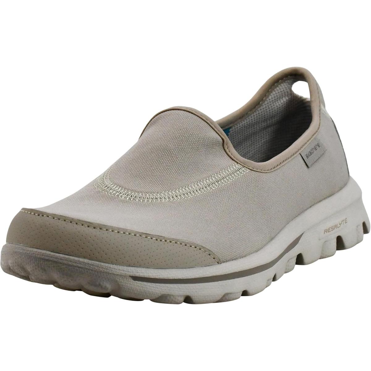 Skechers Women`s Go Walk Slip-on Walking Shoes Natural