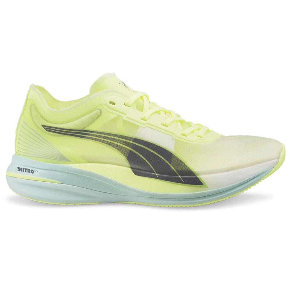 Puma Deviate Nitro Elite Racer Running Womens Yellow Sneakers Athletic Shoes 37 - Yellow