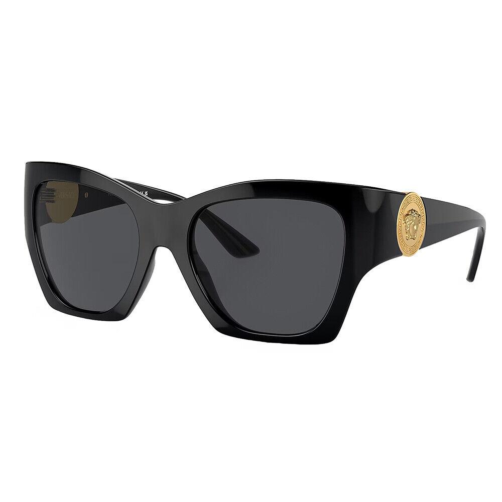 VE 4452 GB1/87 Black Plastic Fashion Sunglasses Grey Lens by Versace