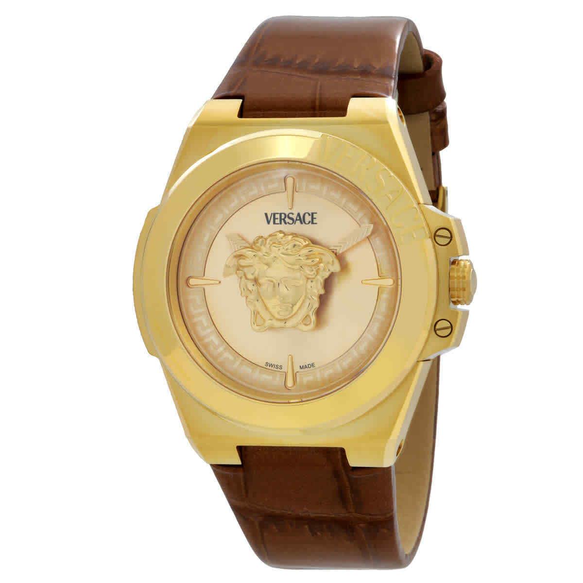 Versace Hera Quartz Gold Dial Ladies Watch VE8D00224