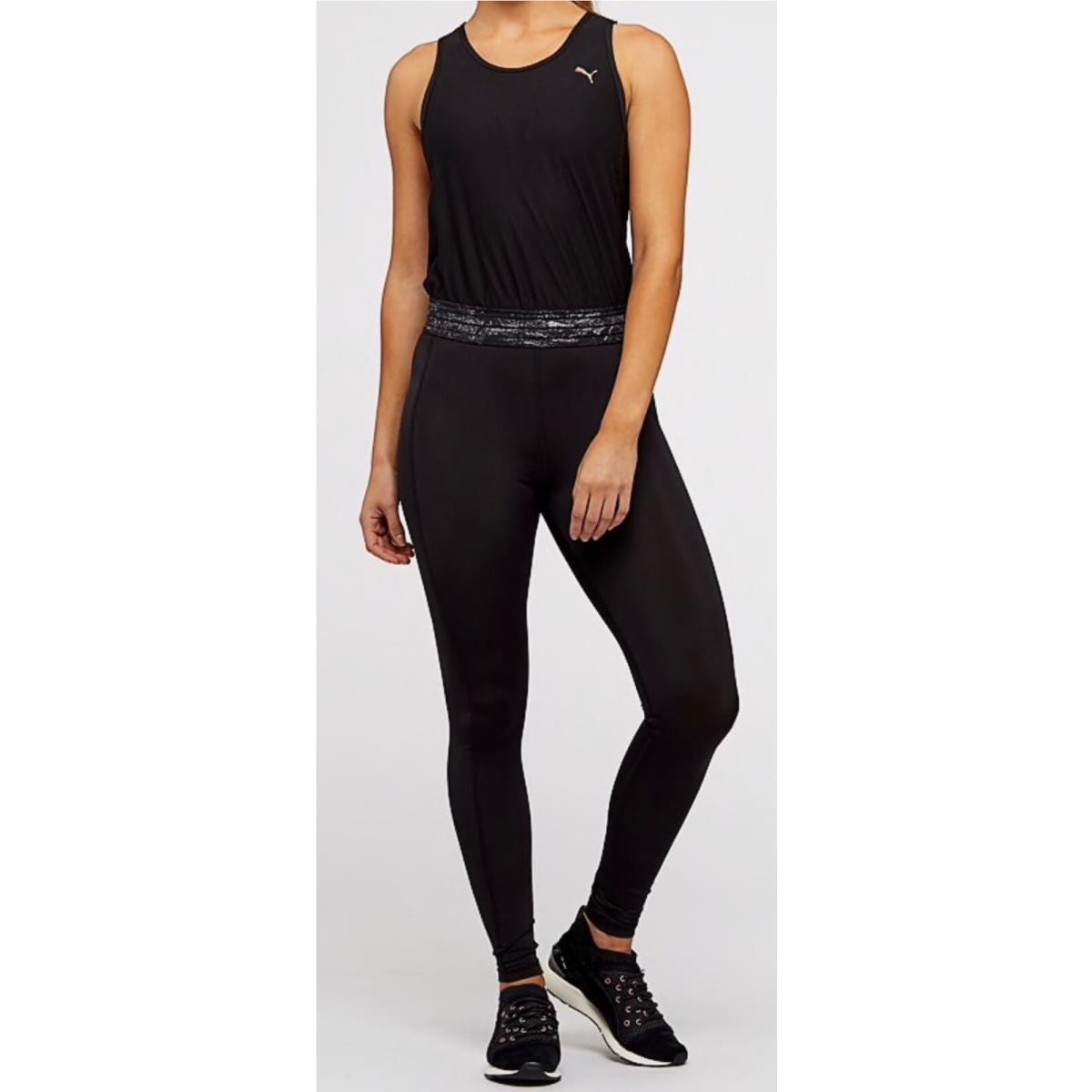 Puma Explosive Drycell Black Racerback S/l 1pc Training Bodysuit Womens Sz S