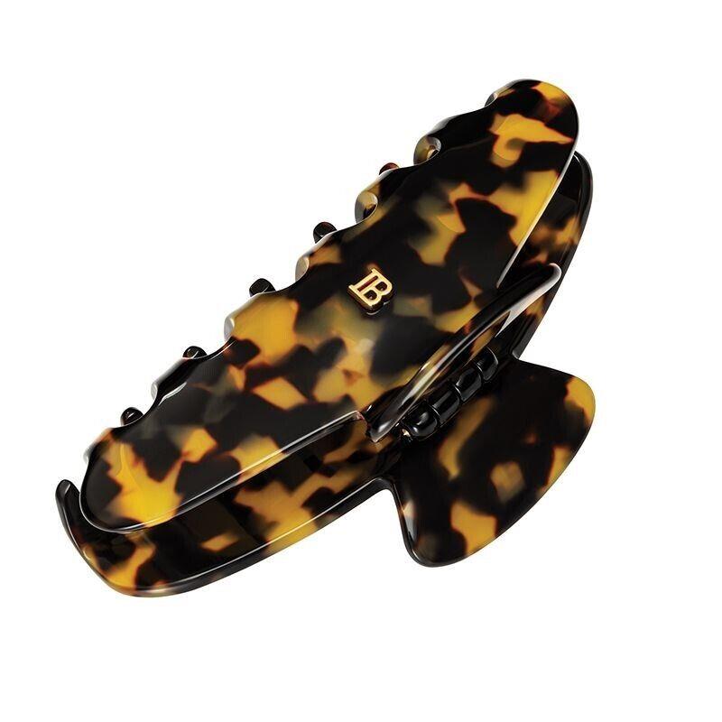 Paris Hair 18K Gold Plated Couture Pince a Cheveux Large Tortoise by Balmain