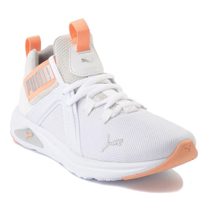 Puma Girls Size 6 White Enzo Athletic Shoes Z8215 - White