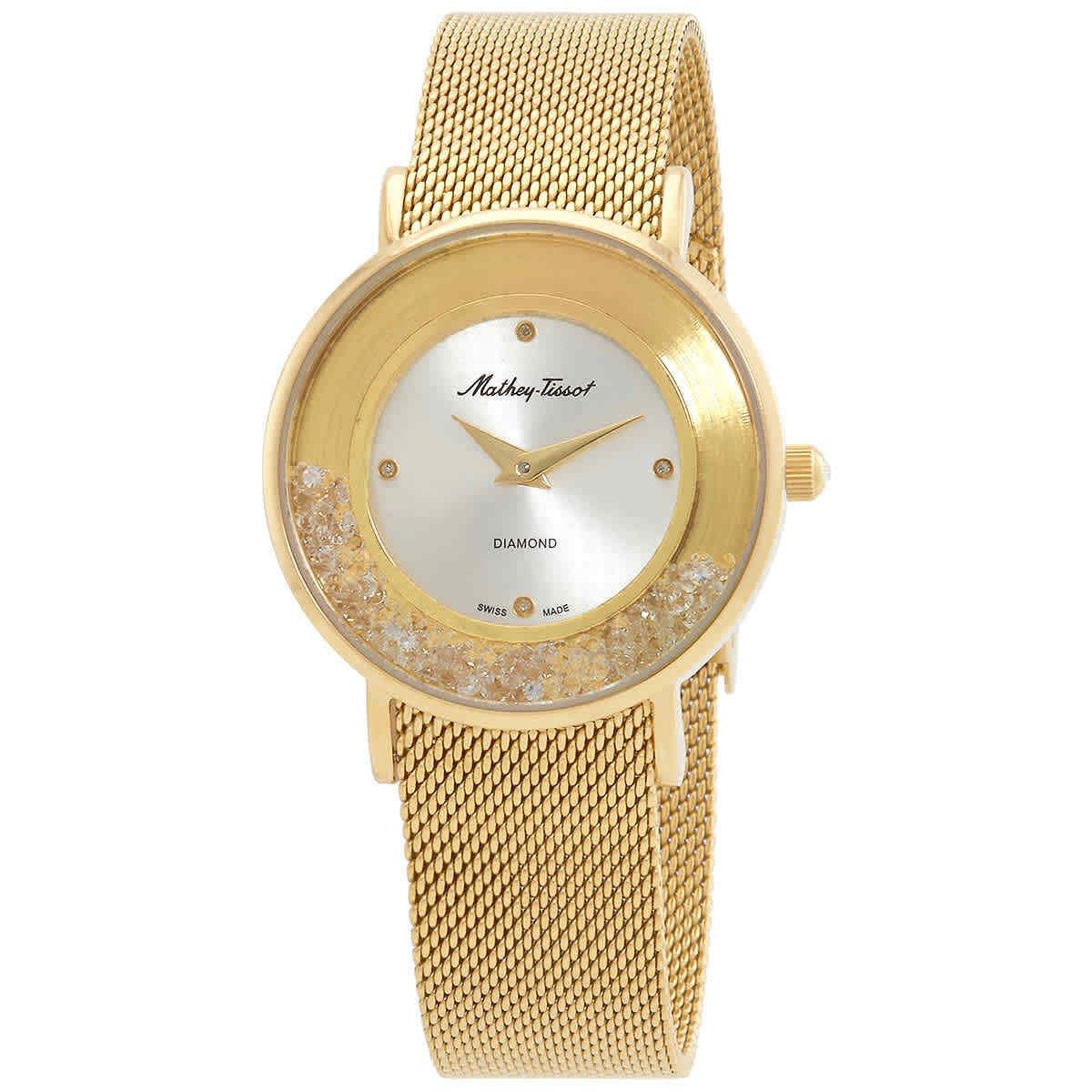 Mathey-tissot Electra Quartz Diamond Silver Dial Ladies Watch D983SPYI