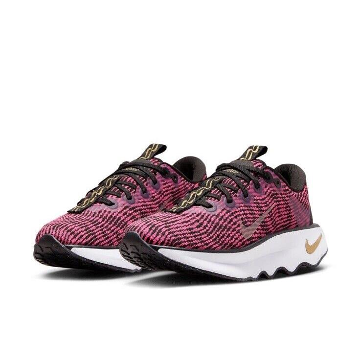 Women Nike Motiva Athletic Shoes Sneakers Black/fireberrymtlc Gold DV1238-005 - BLACK/FIREBERRY/METALLIC GOLD