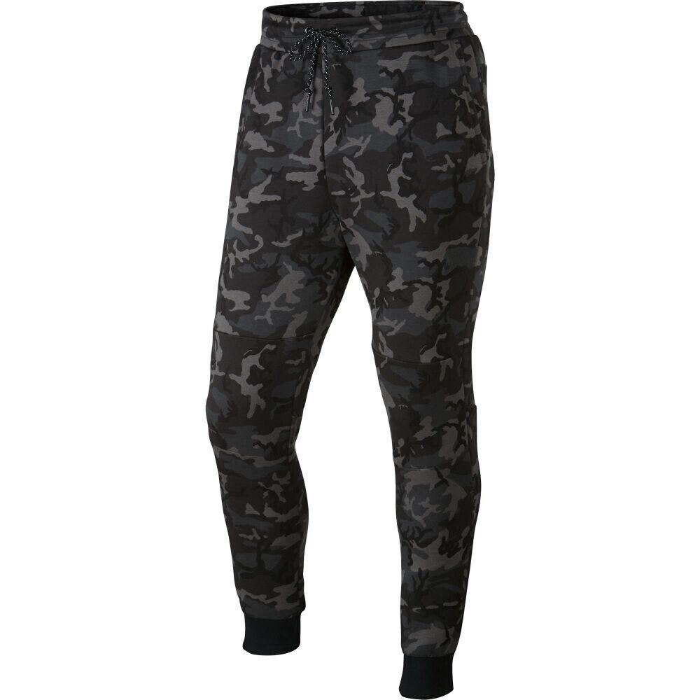 Nike Tech Fleece Camo Men`s Sweatpant Medium Ash-black 682852-233 - Medium Ash/Black