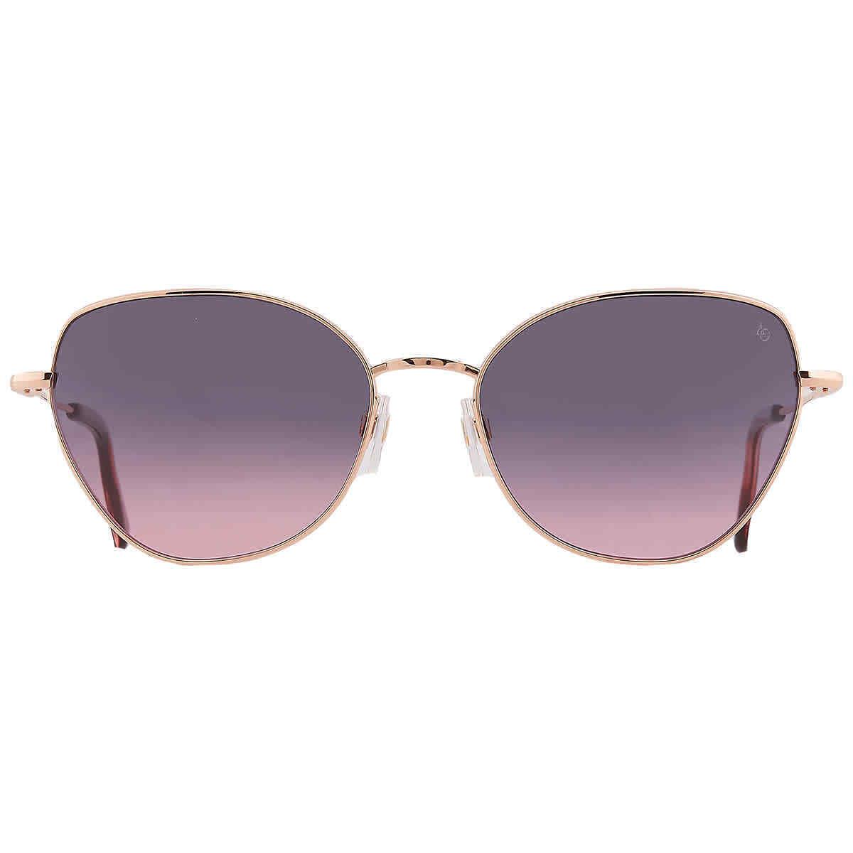 American Optical Pink Gradient Cat Eye Ladies Sunglasses Whitney 1 58 - Frame: Gold, Lens: Pink