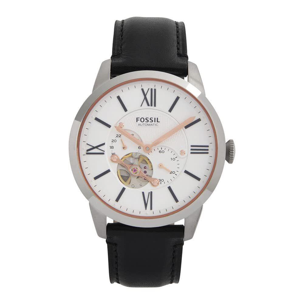 Fossil Men`s ME3104 Automatic Self-wind Watch with Black Strap