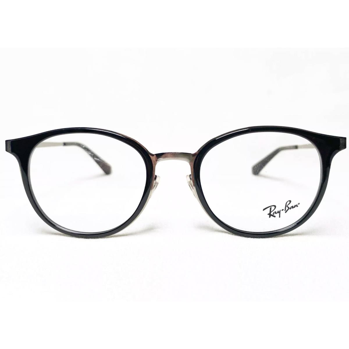 Ray Ban RB 6372M 2502 Black Silver Eyeglasses RX 50-19-145