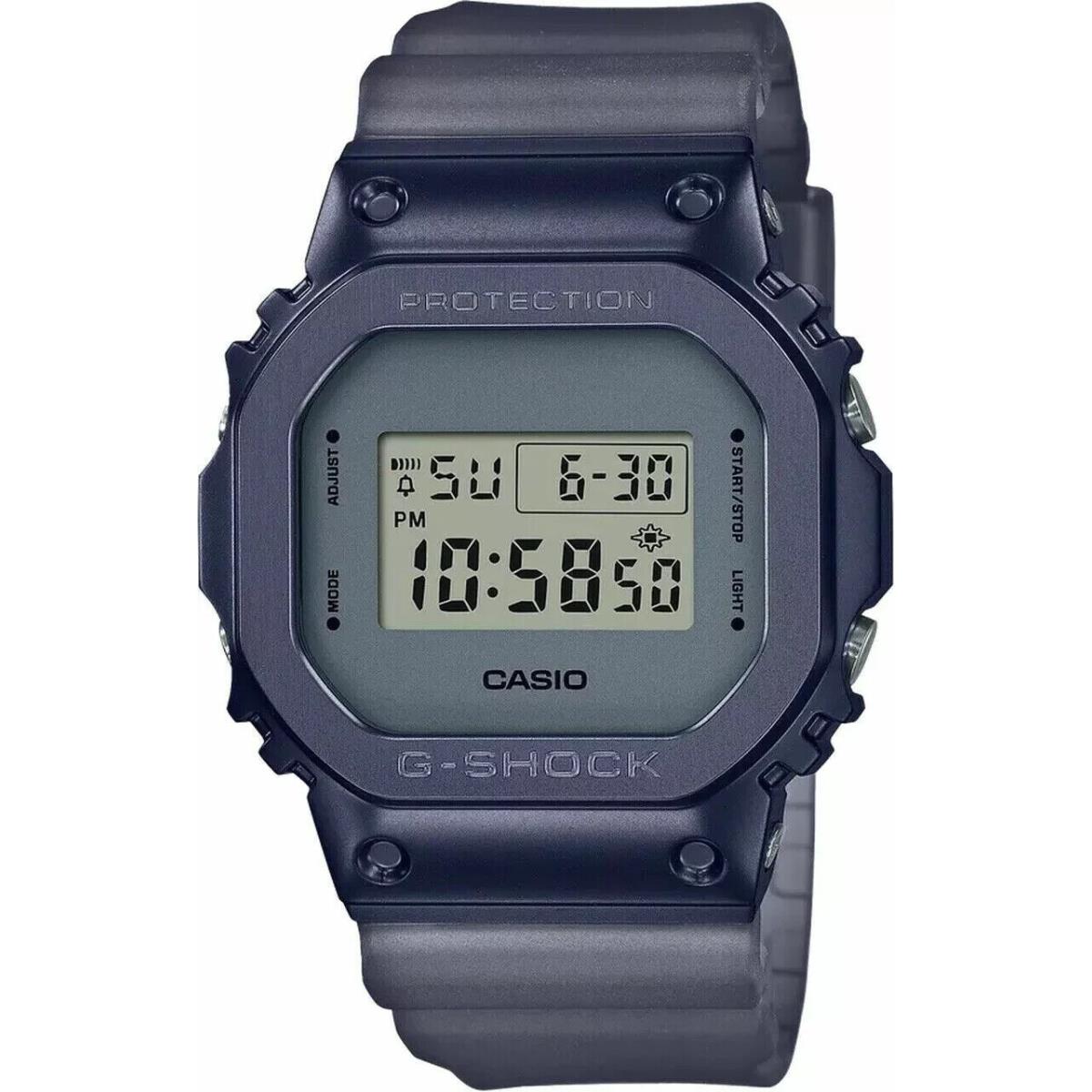 Casio G-shock Limited Edition Digital Matte Blue Plated Bezel Watch GM5600MF-2D