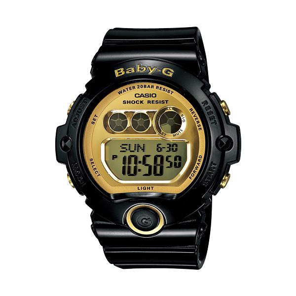Casio Large Digital World Time Black and Gold BG-6901 Watch